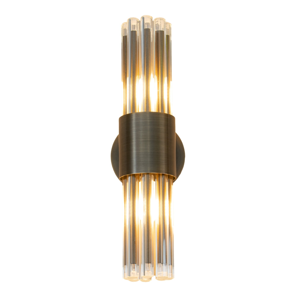 Colmar IP44 Bathroom Wall Lamp - Antique Brass