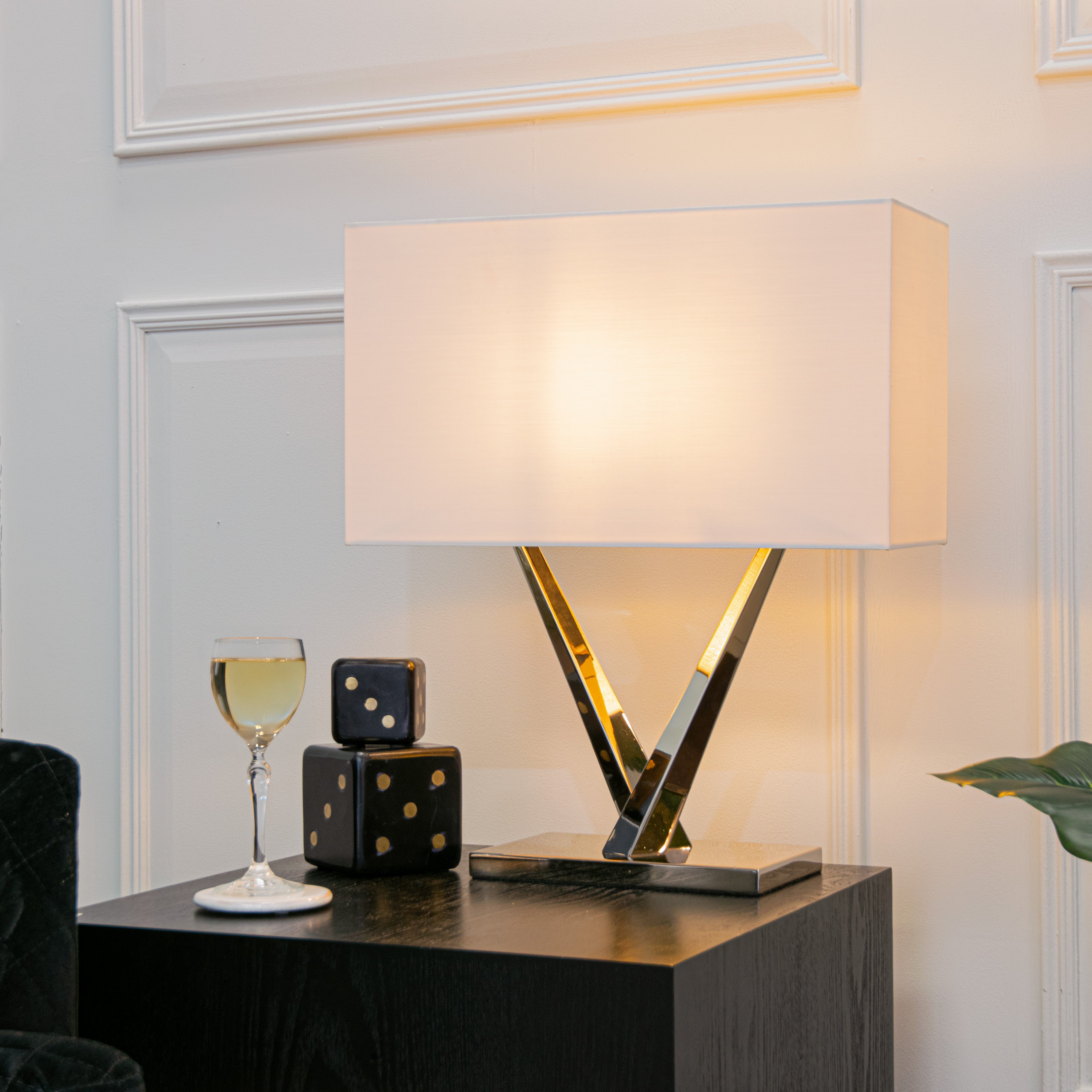 Colne Table Lamp - Nickel