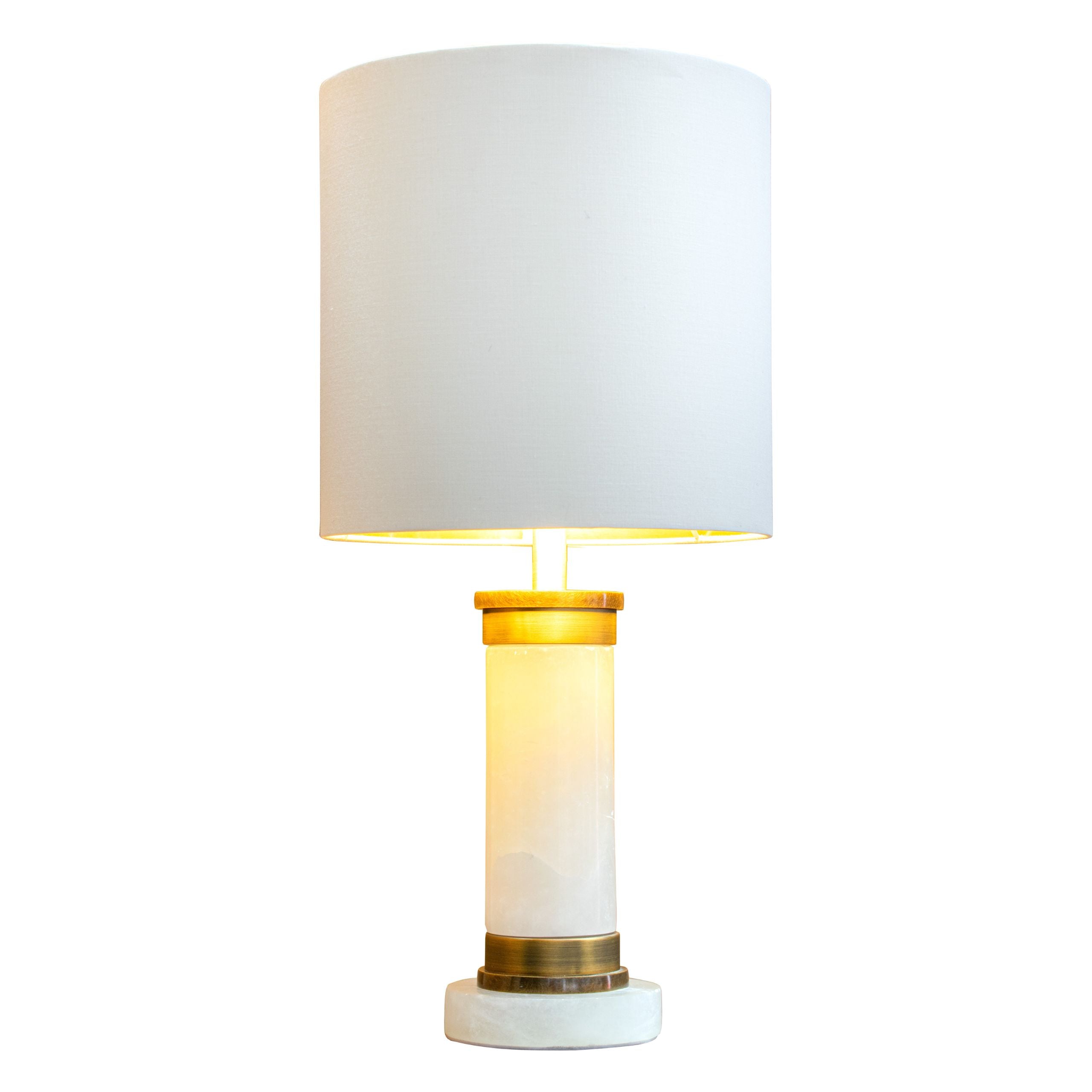 Tamara Table Lamp - Brass & Alabaster
