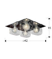 ECLIPSE CEILING LAMP 4L