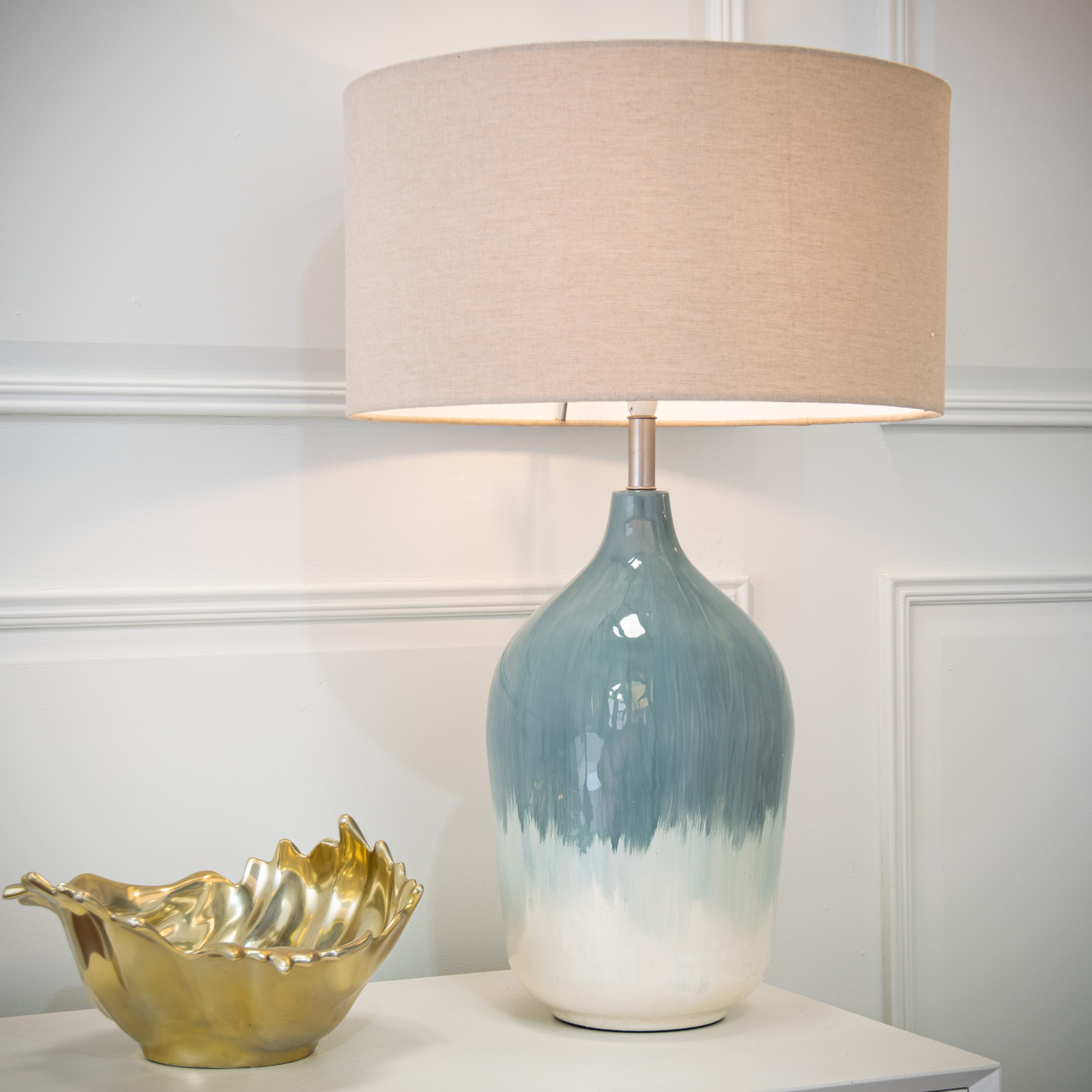 Aketa Coastal Enamel Table Lamp - Small/Large