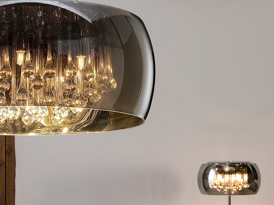 Argos 1/5/6Lt Crystal Ceiling Light - Chrome Finish