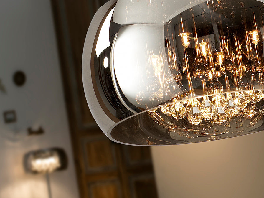 Argos 1/5/6Lt Crystal Ceiling Light - Chrome Finish