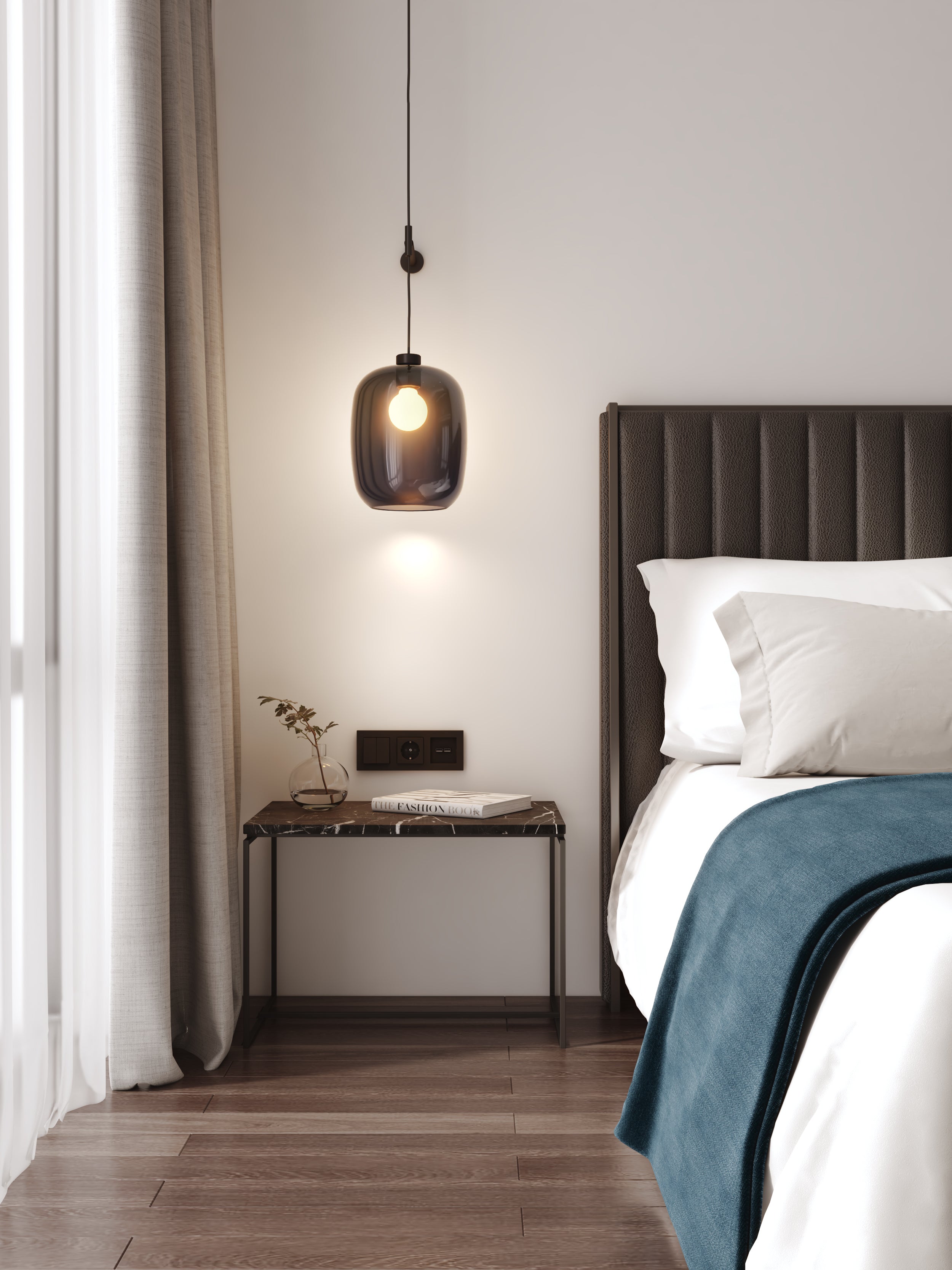 Curve Glass 220/285 Glass Shade