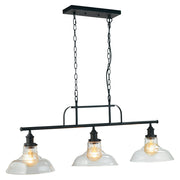Esko Kitchen Table/Island Light - Black Silver Metallic
