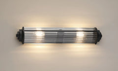 Gwen 2 Light Glass Rod Wall, E14, IP44, Various Colours/FInishes