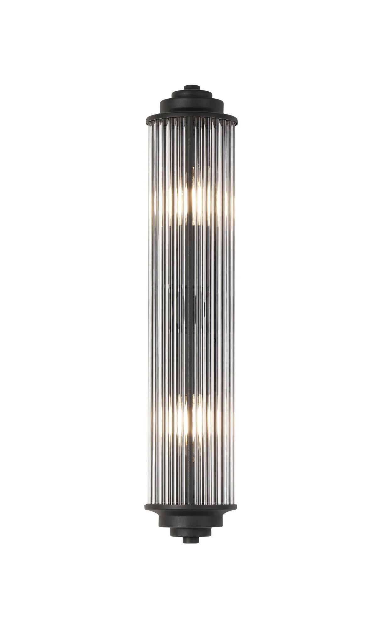 Gwen 2 Light Glass Rod Wall, E14, IP44, Various Colours/FInishes