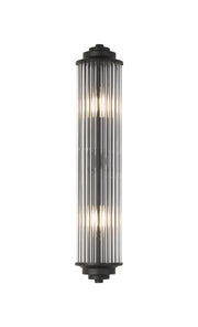 Gwen 2 Light Glass Rod Wall, E14, IP44, Various Colours/FInishes