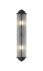 Gwen 2 Light Glass Rod Wall, E14, IP44, Various Colours/FInishes