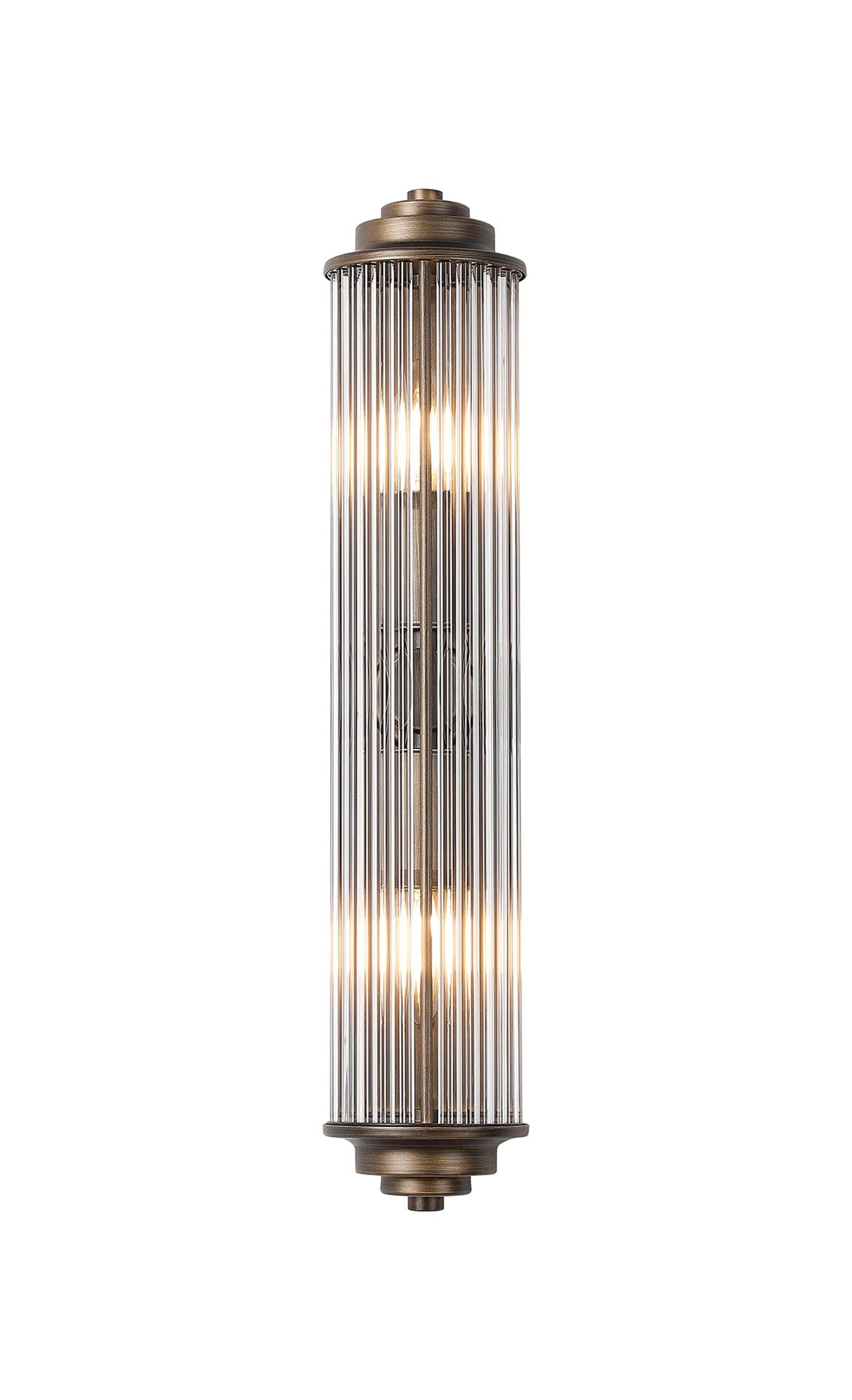 Gwen 2 Light Glass Rod Wall, E14, IP44, Various Colours/FInishes