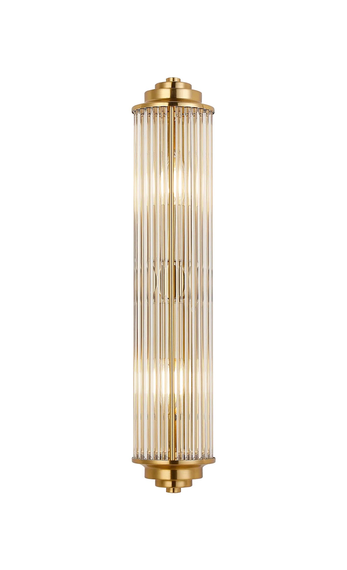 Gwen 2 Light Glass Rod Wall, E14, IP44, Various Colours/FInishes