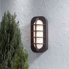 Loke Flush Wall Light IP23 - Matt Black