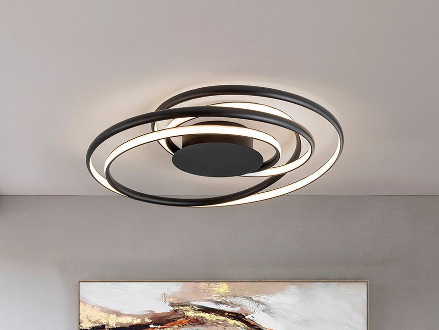 DANZA - BLACK CEILING LAMP D70