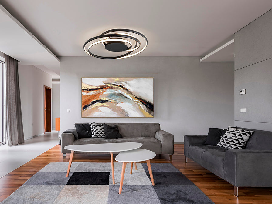 DANZA - BLACK CEILING LAMP D70