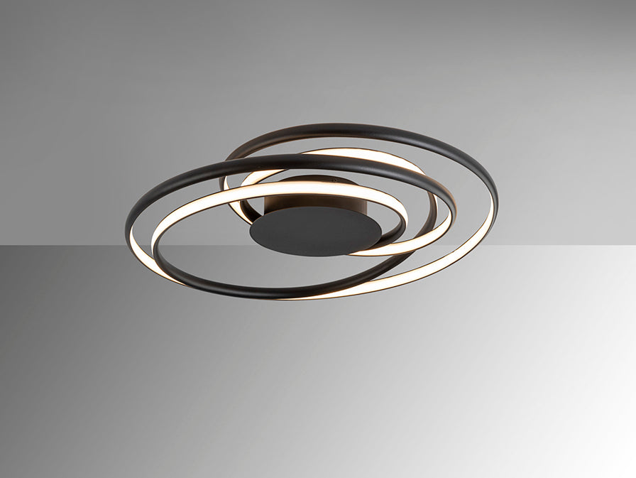 DANZA - BLACK CEILING LAMP D70
