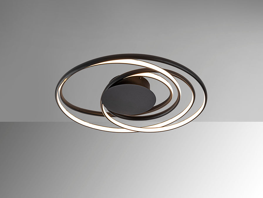 DANZA - BLACK CEILING LAMP D70