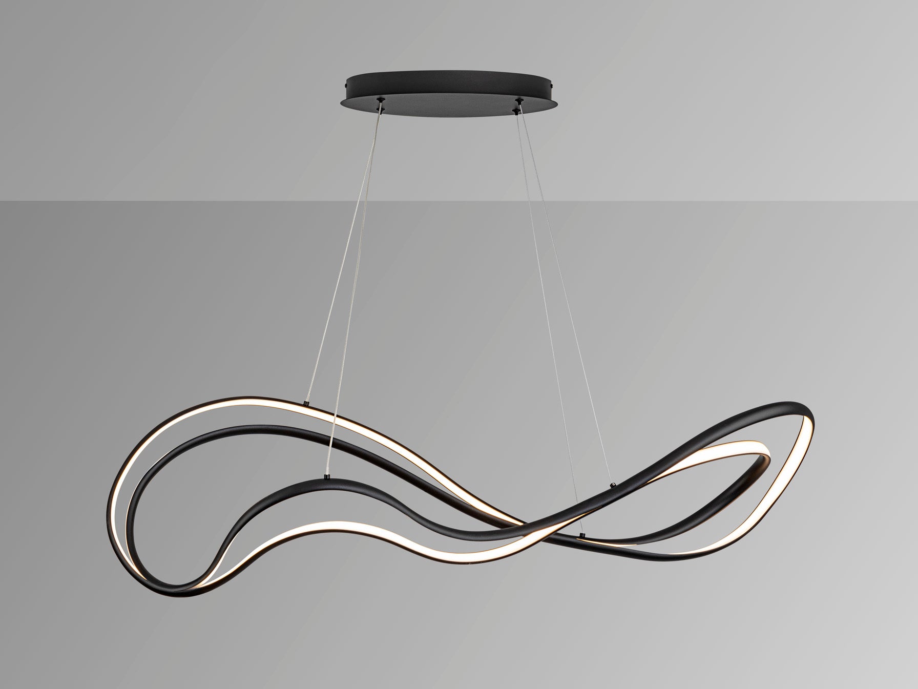 Danza LED Linear Pendant - Matt Black