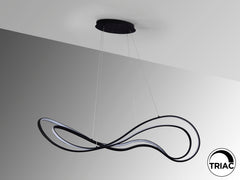 Danza LED Linear Pendant - Matt Black