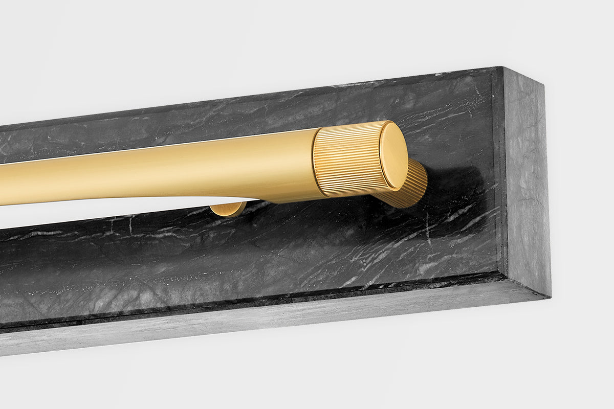 Hayden 1Lt Picture Light - Marble & Brass