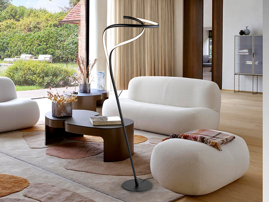 Danza Black Floor Lamp