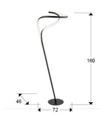 Danza LED Floor Lamp - Black