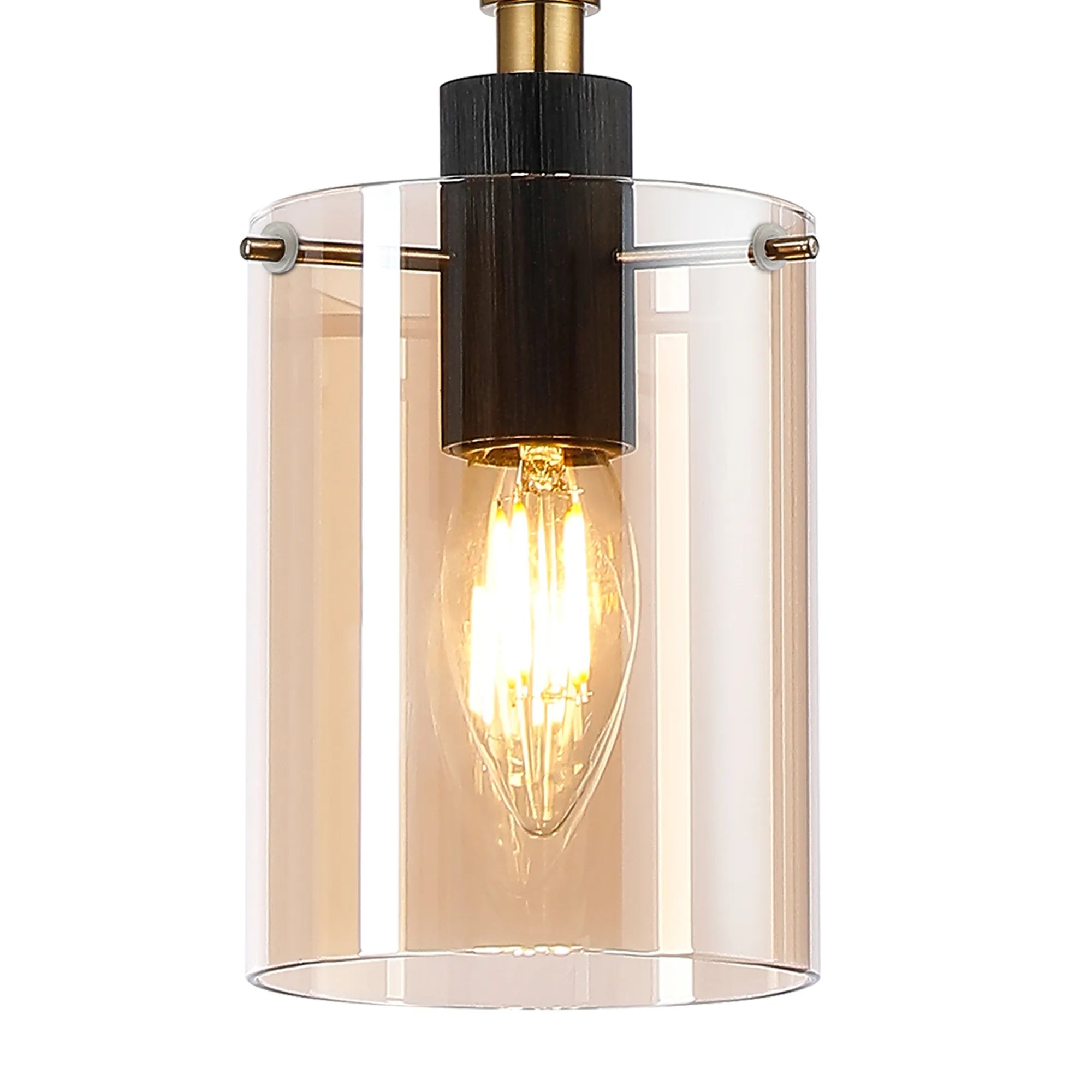 Rochford  Single Pendant Cylinder Glass IP44- Various Finishes