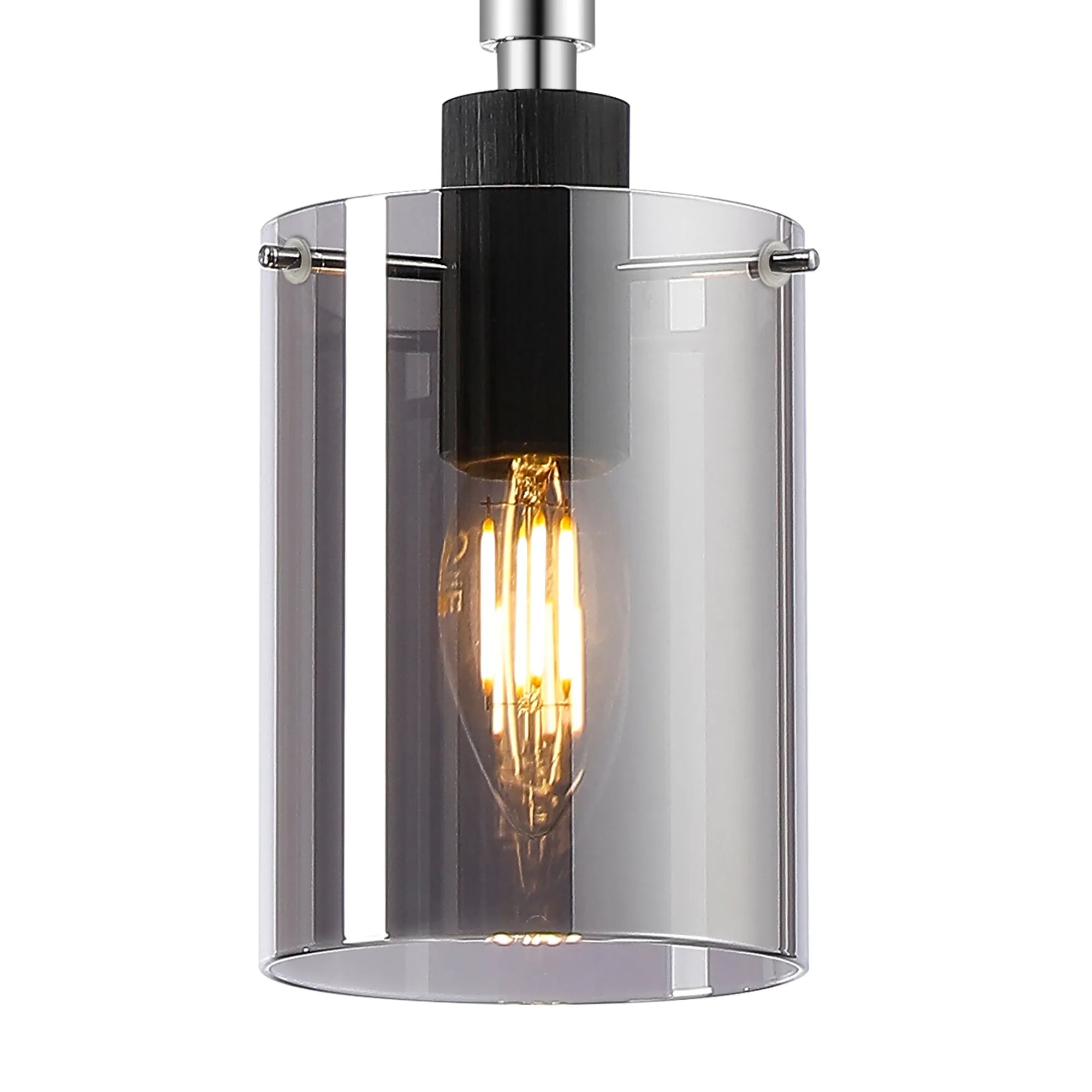 Rochford  Single Pendant Cylinder Glass IP44- Various Finishes