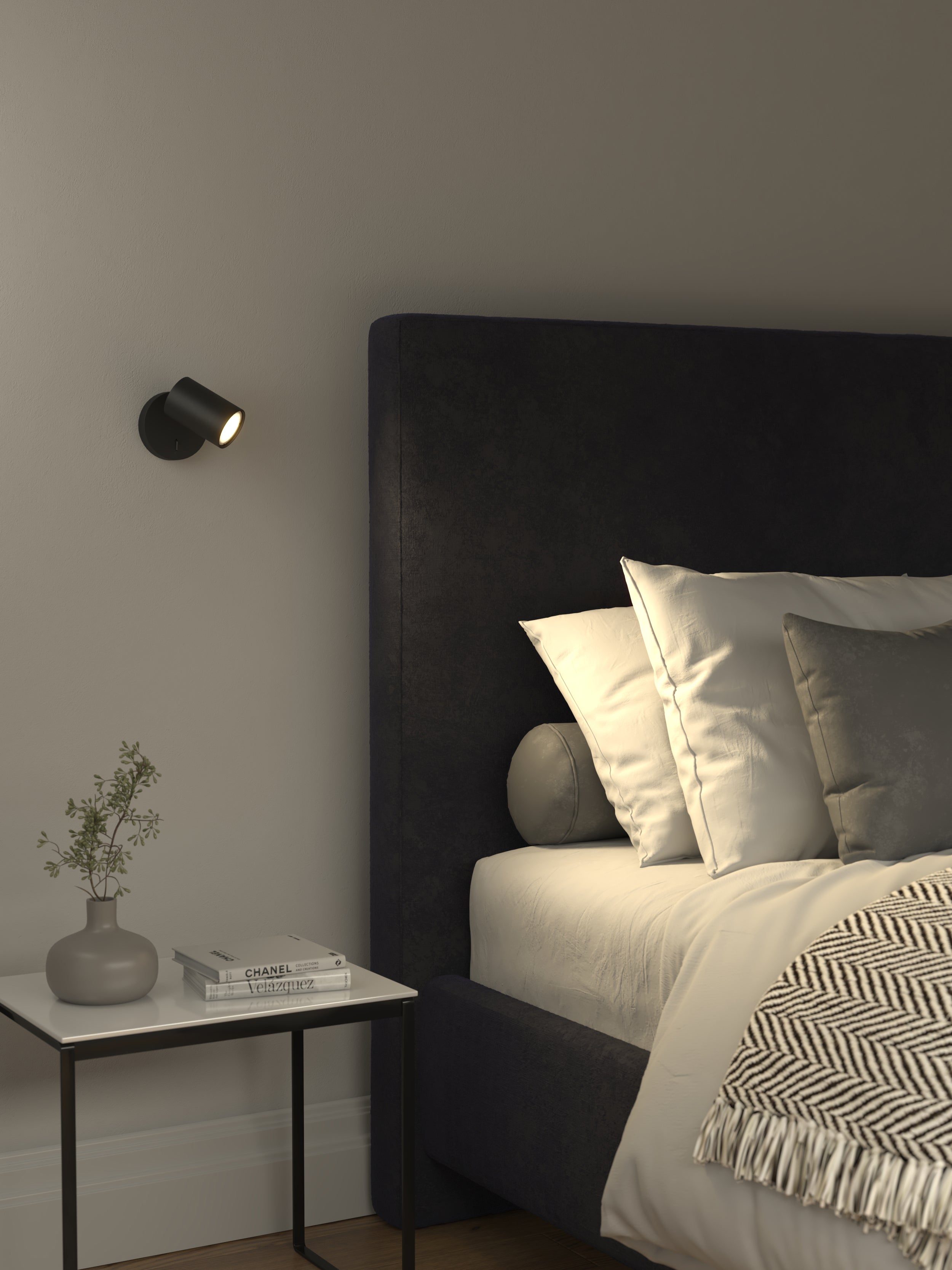 Ascoli Single Switched Reading Light - Various Finishes