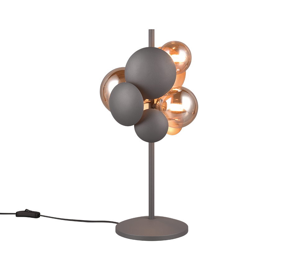 Bubble Table Lamp - Grey/Gold