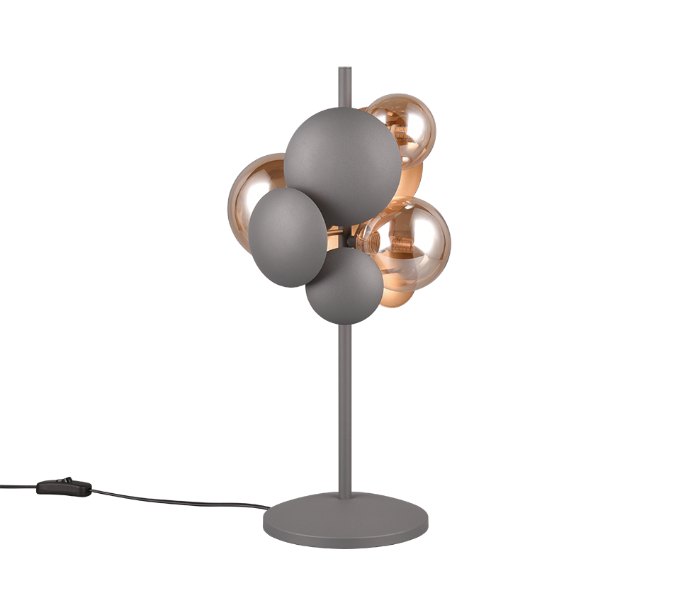 Bubble Table Lamp - Grey/Gold