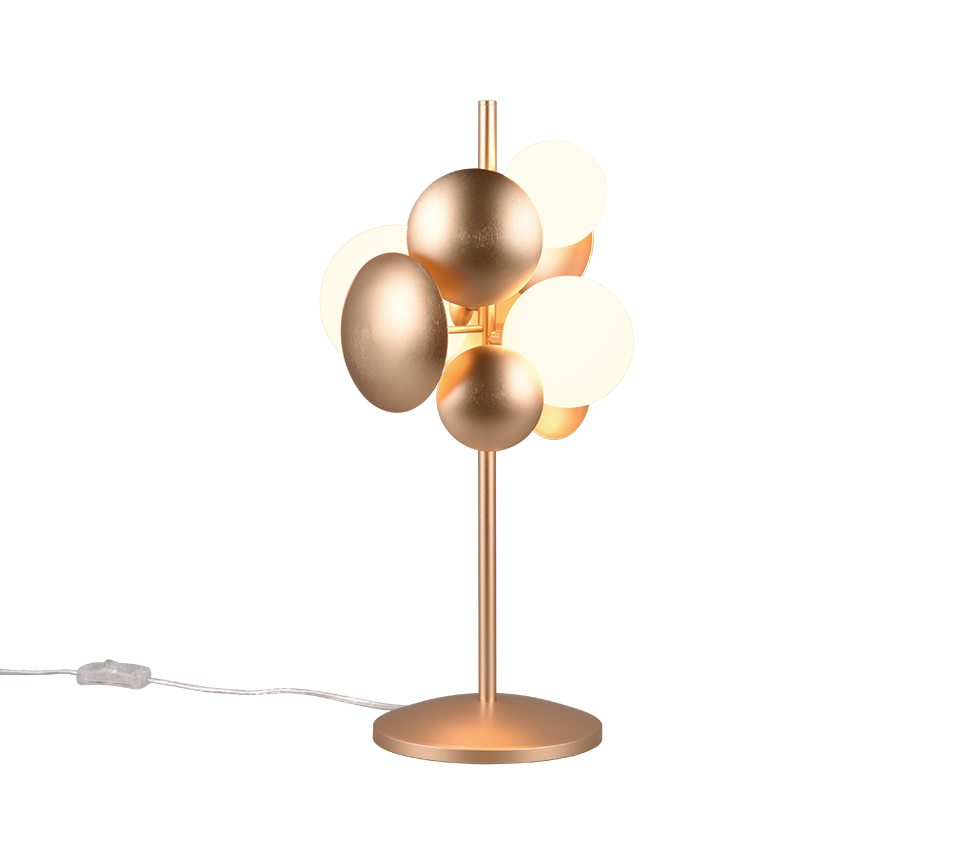 Bubble Table Lamp - Grey/Gold