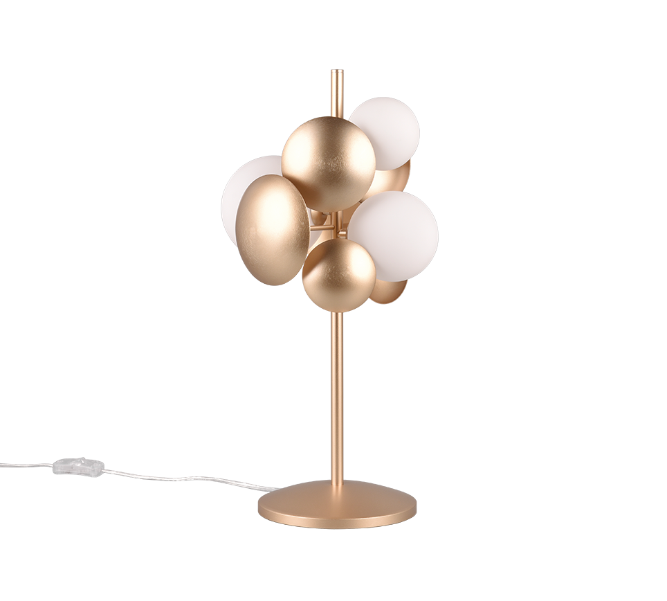 Bubble Table Lamp - Grey/Gold