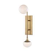 Fleming 2Lt Wall Sconce - Aged Brass