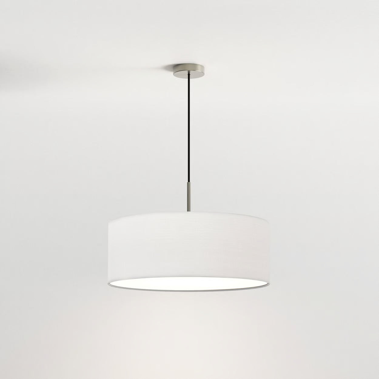 Cambria 3Lt Hanging Shade Light - White/Putty Fabric