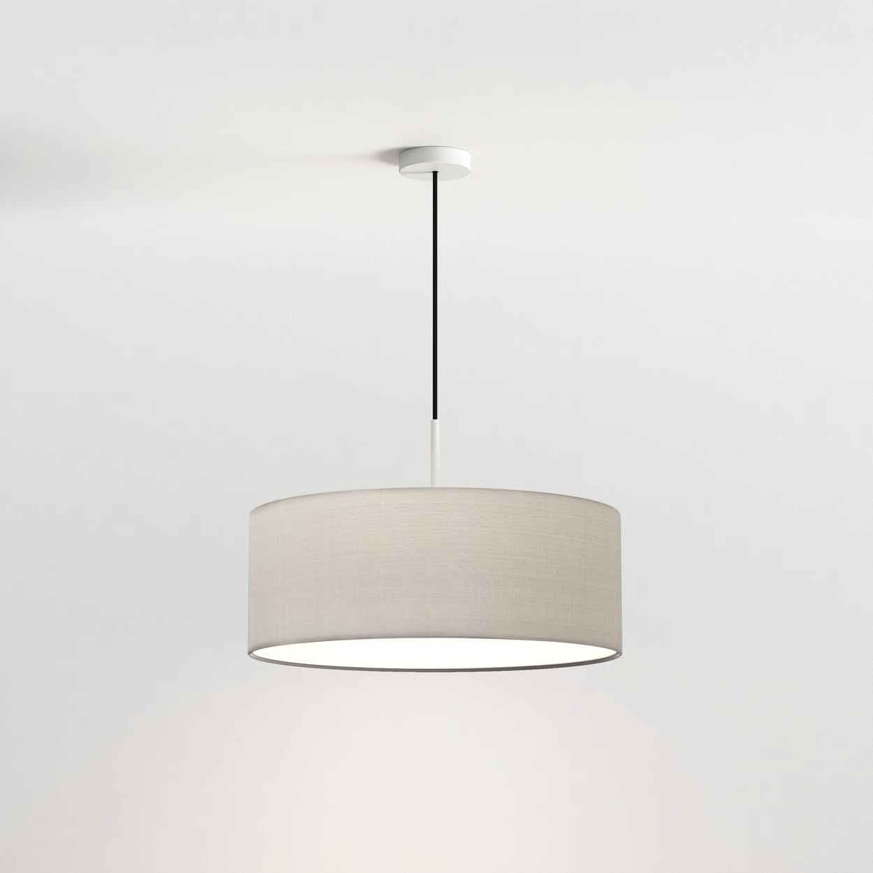 Cambria 3Lt Hanging Shade Light - White/Putty Fabric