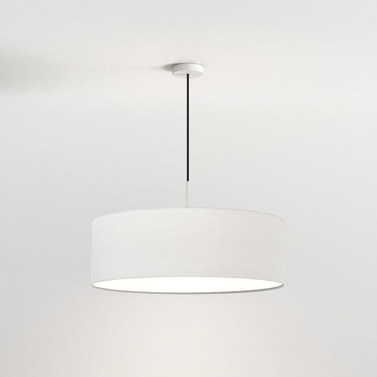 Cambria 3Lt Hanging Shade Light - White/Putty Fabric