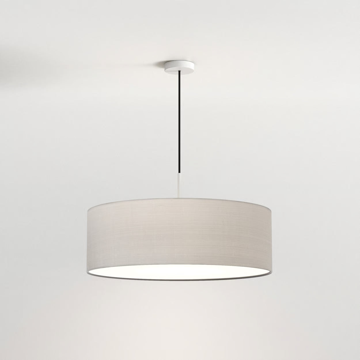 Cambria 3Lt Hanging Shade Light - White/Putty Fabric
