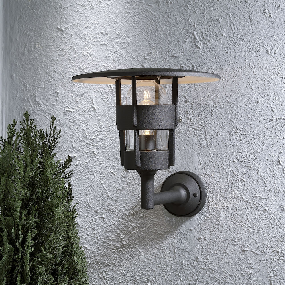 Freja Up/Down Wall Light E27 IP23 - Matt Black