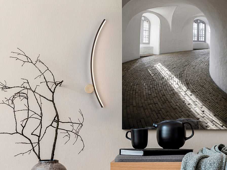 Smile LED Wall Light - Black