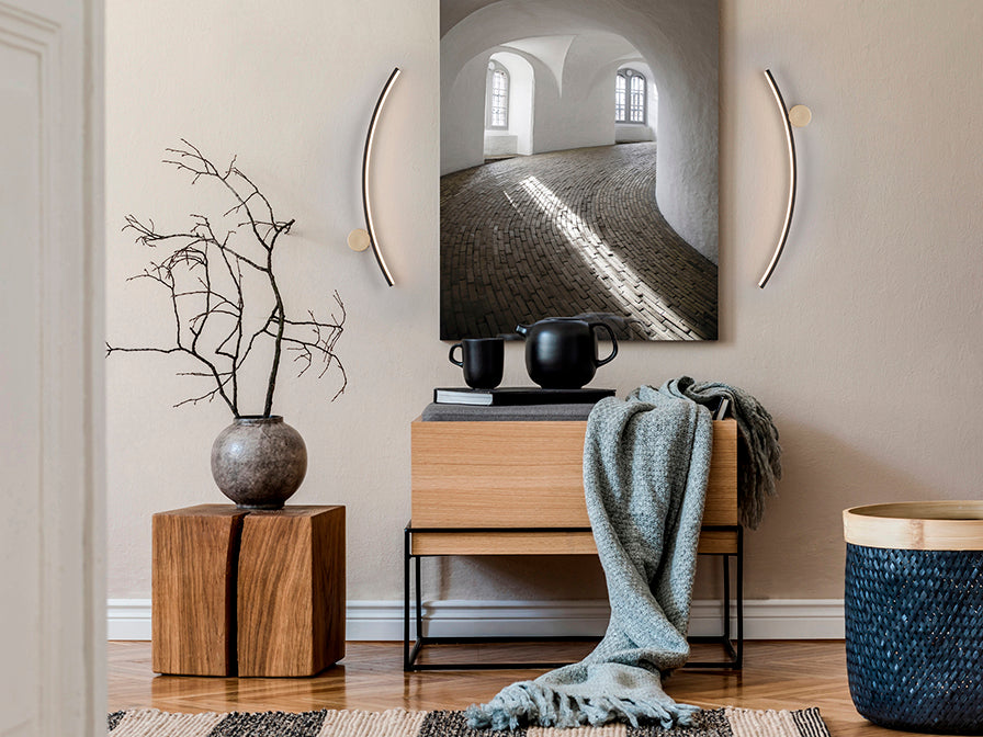 Smile LED Wall Light - Black