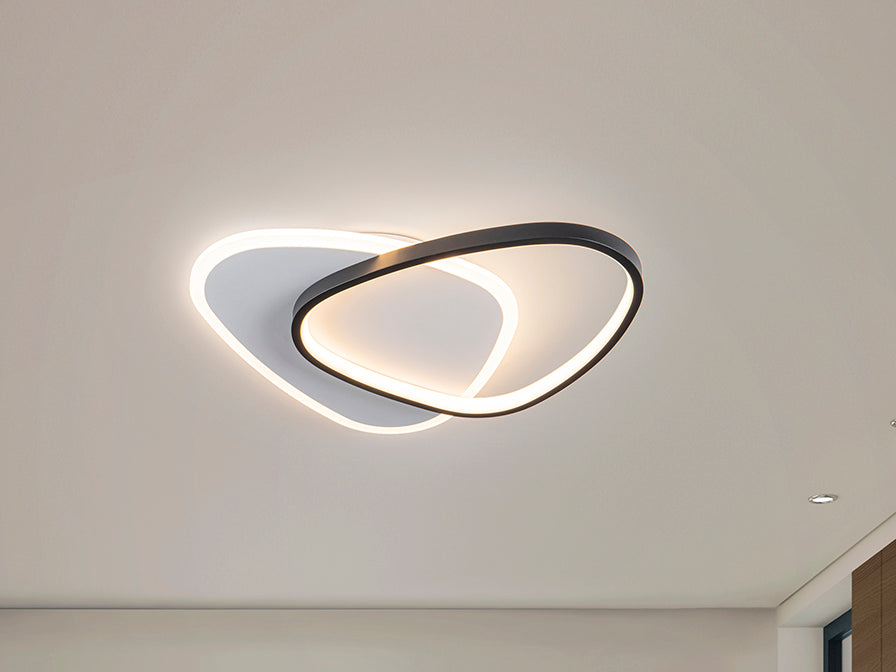 ROMO - CEILING LAMP WHITE-BLACK