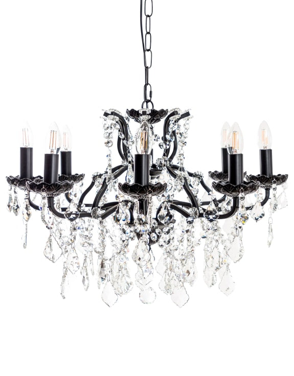 Jasmine 6/8/12Lt Chandelier Light - Various Finishes
