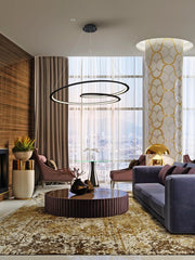 Looping· Lamp, Black, White Medium/Large Ø97