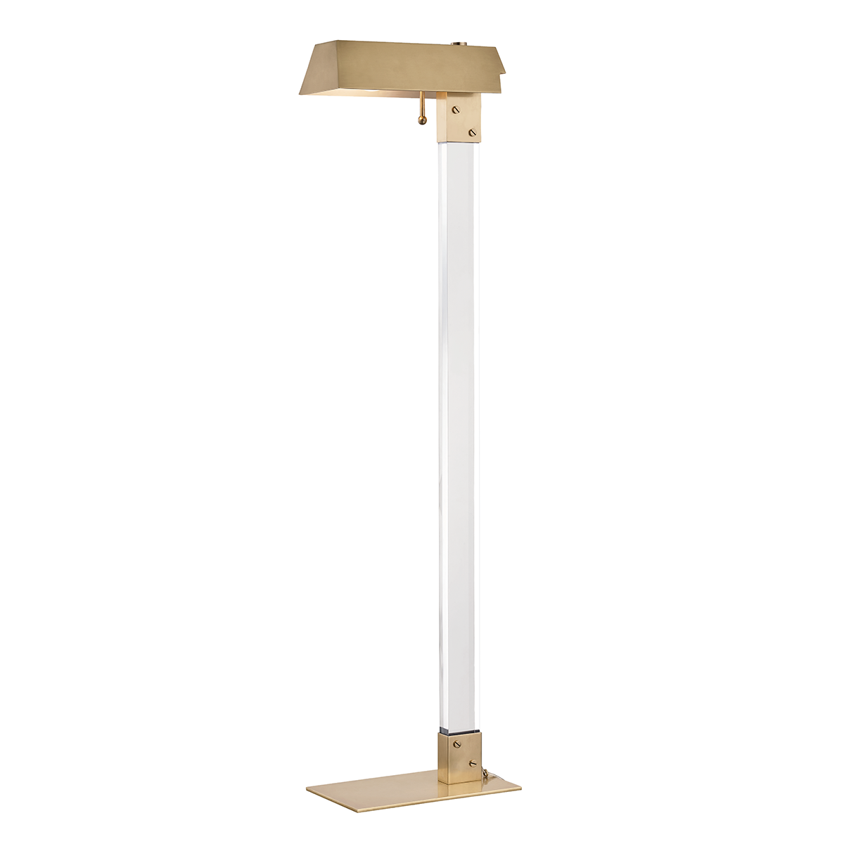 Hunts Point 1Lt Floor Lamp - Brass
