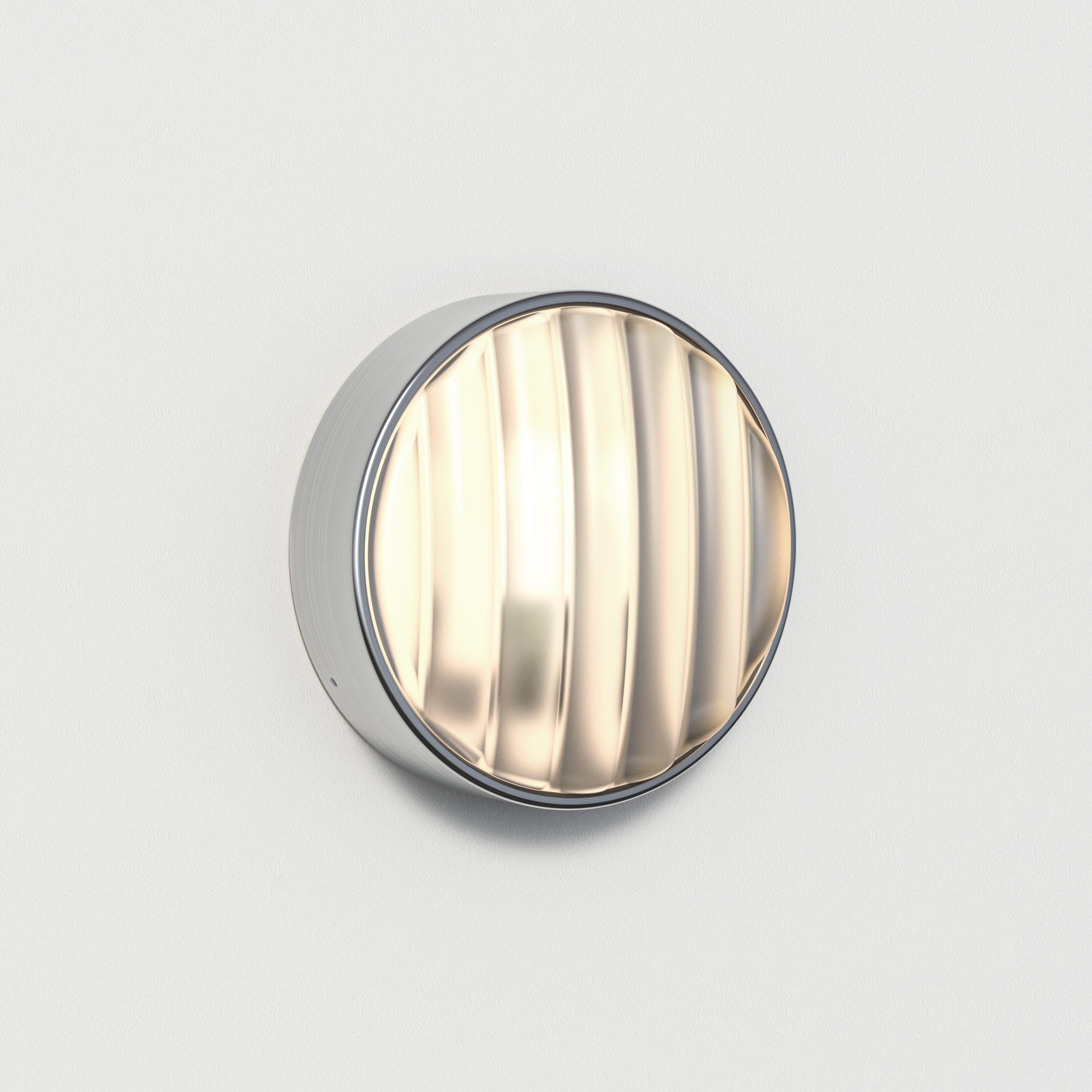 Montreal Round 220/300 Outdoor Wall Light- Black/ Brushed Stainless Steel