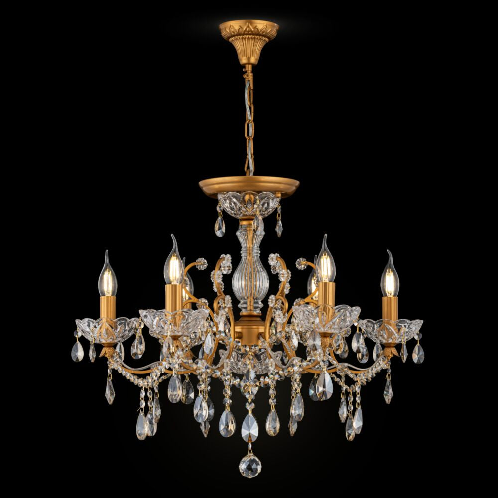 Sevilla 6/8Lt Chandelier - Gold Finish