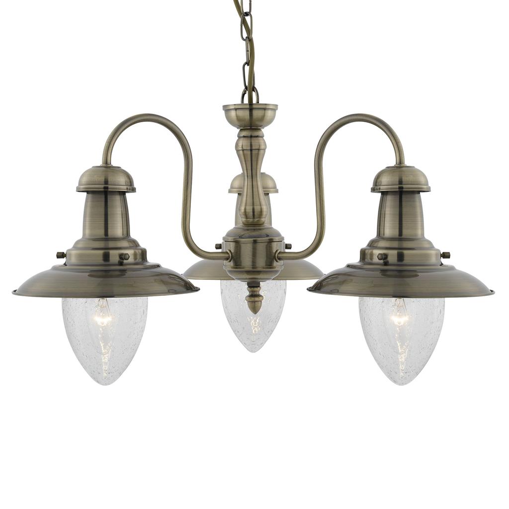 Fisherman II 3Lt Multi-Arm Pendant - Various Finishes
