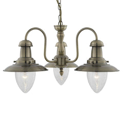 Fisherman II 3Lt Multi-Arm Pendant - Various Finishes