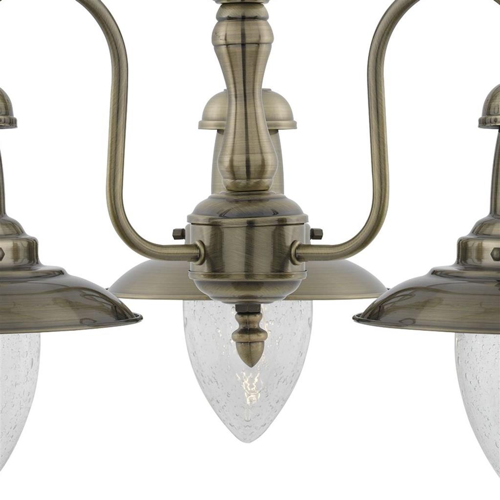 Fisherman II 3Lt Multi-Arm Pendant - Various Finishes
