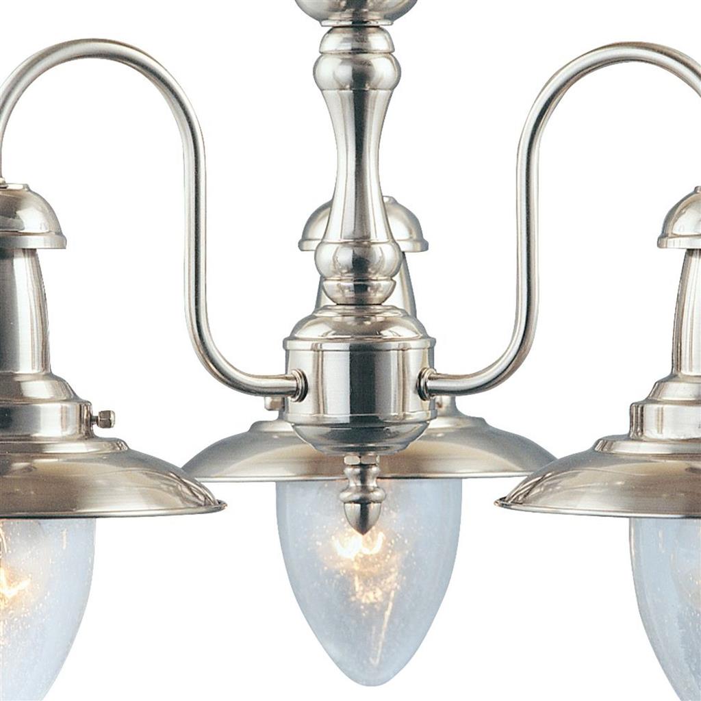 Fisherman II 3Lt Multi-Arm Pendant - Various Finishes